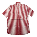 Numbers Shirt Half Sleeve Striped Pattern White/Red For Boys