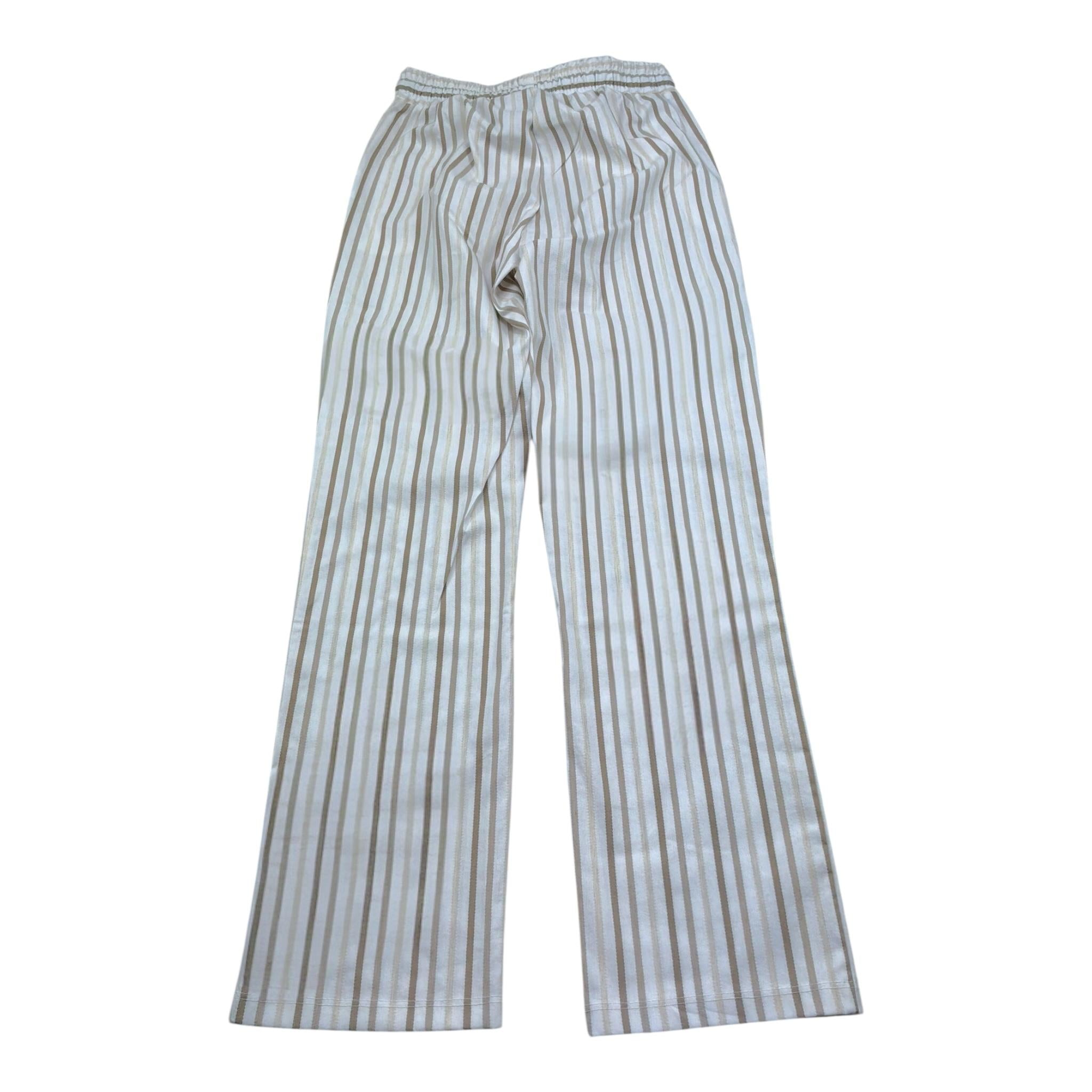 Mai'S Kids Pantalone Tinta Unita con Fantasia A Righe per Bambino 2504 BIANCO MAI'S KIDS 