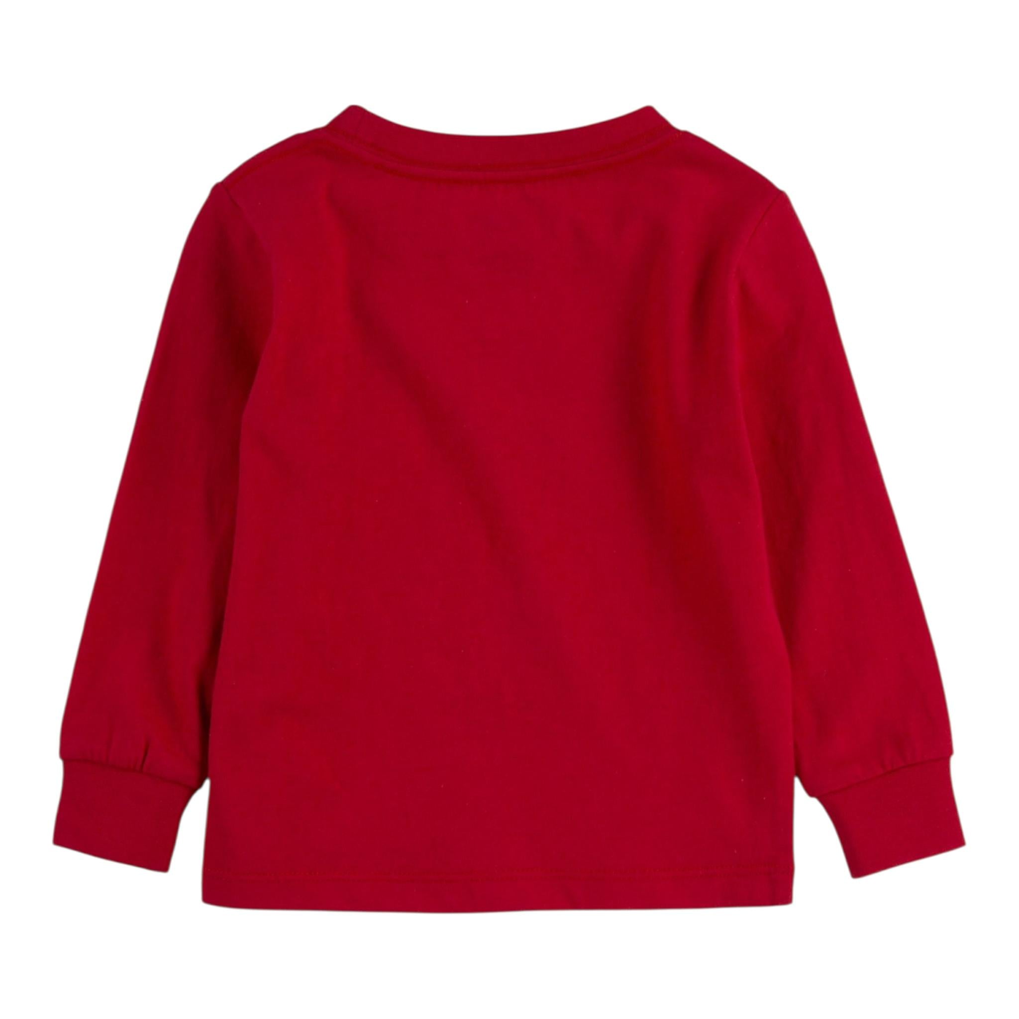 LEVI'S shirt girocollo tinta unita con logo Rosso per Neonato 6E8646 ROSSO LEVI'S 