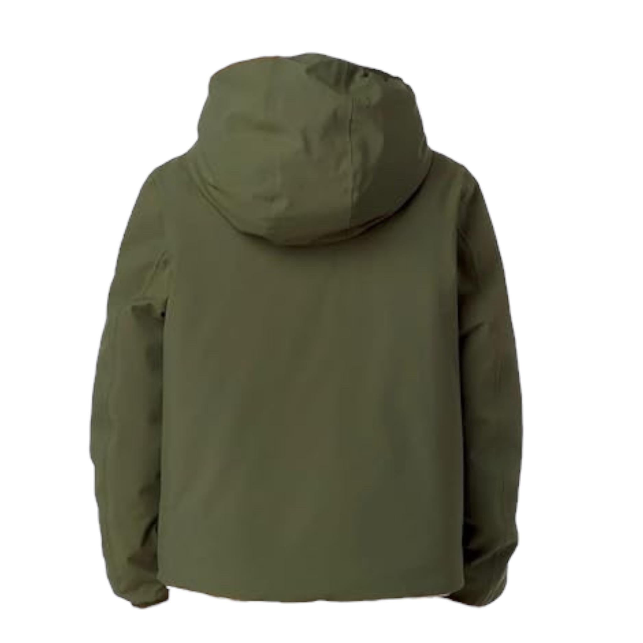 K-WAY giubbino reversibile bicolore con cappuccio Verde/beige per Bambino K71337WXX VERDE/BEIGE K-WAY 