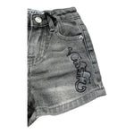 Iceberg Bermuda In Denim Tinta Unita con Logo per Neonato BMICE50108B NERO ICEBERG 