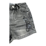 Iceberg Bermuda In Denim Tinta Unita con Logo per Neonato BMICE50108B NERO ICEBERG 