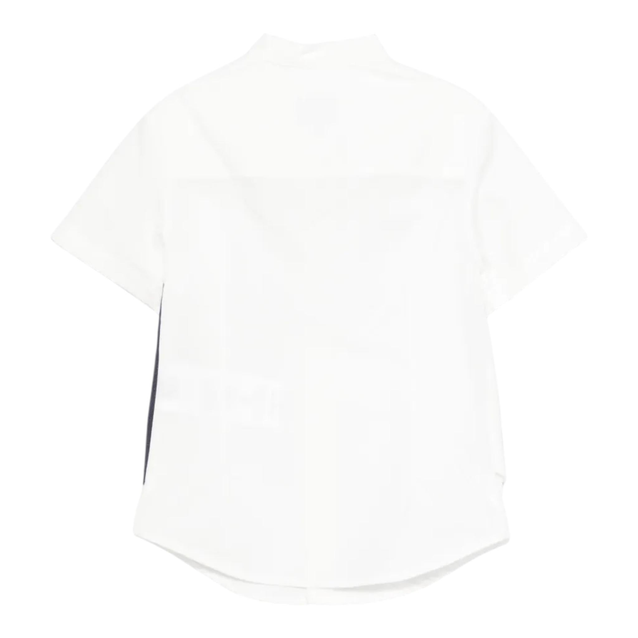 Fay Camicia Tinta Unita con Panciotto Incorporato Fantasia A Righe per Bambino FW5P41J BIANCO FAY 