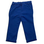 CARRE'MENT BEAU pantalone tinta unita cn girvita regolabile Blu per Neonato Y4134 BLU CARRE'MENT BEAU 