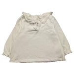 ZHOE & TOBIAH shirt tinta unita con colletto Bianco per Neonata BSS4 BIANCO ZHOE & TOBIAH 