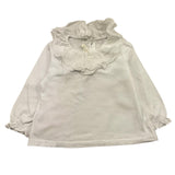 ZHOE & TOBIAH shirt tinta unita con colletto Bianco per Neonata BSS4 BIANCO ZHOE & TOBIAH 