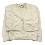 MOSCHINO set cardigan-canotte tinta unita Panna per Bambina 242GJ3211 PANNA TWINSET 