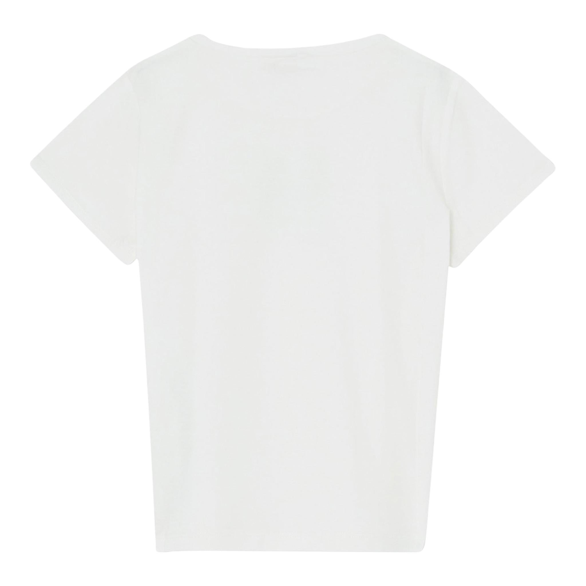 Liu Jo T-Shirt Girocollo Tinta Unita con Paillettes per Bambina GA5018XXXX PANNA LIU JO 