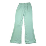 Cecyle Solid Color Flared Pants With Elastic Waist Aqua Green For Girls