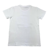 Daniele Alessandrini Crewneck T-Shirt Solid Color with White Print for Children
