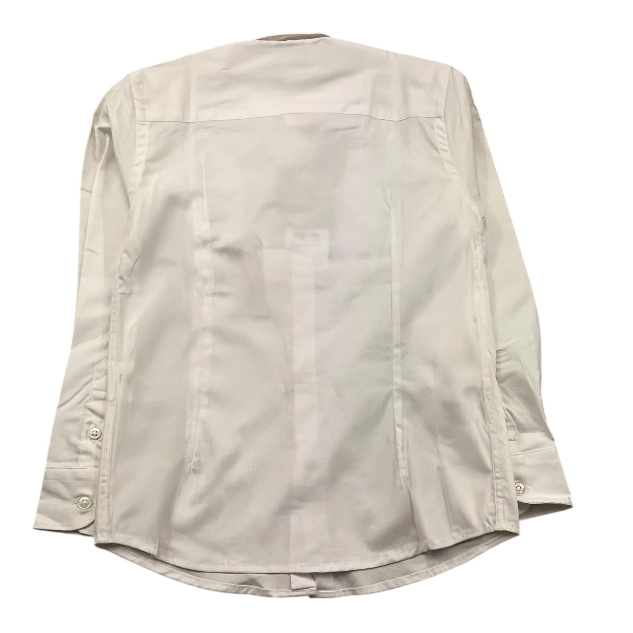 MANUEL RITZ camicia manica lunga con ricamo logo,tinta unita Bianco per Bambino MR1537 BIANCO MANUEL RITZ 