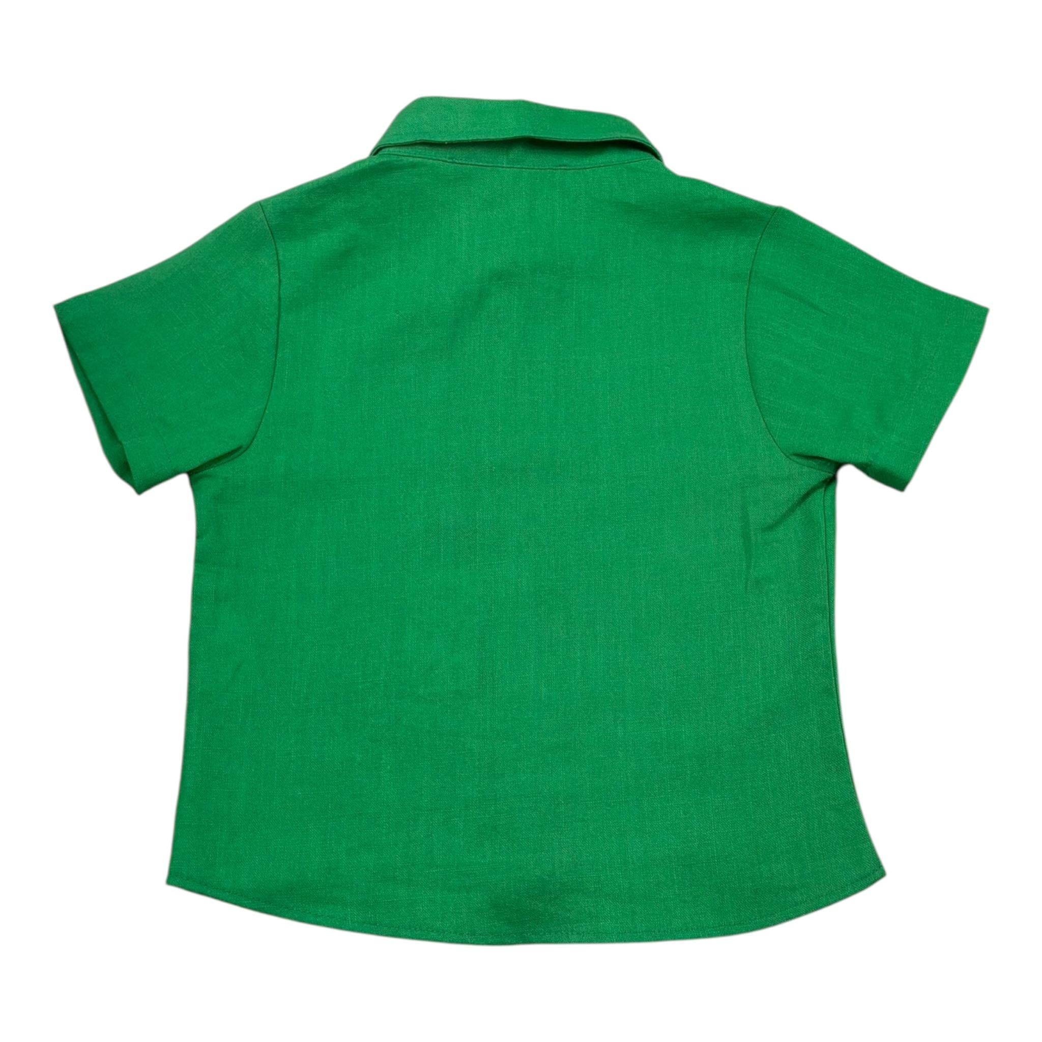 Daniele Alessandrini Camicia Tinta Unita Mezza Manica per Neonato 1296C00224XX VERDE DANIELE ALESSANDRINI 