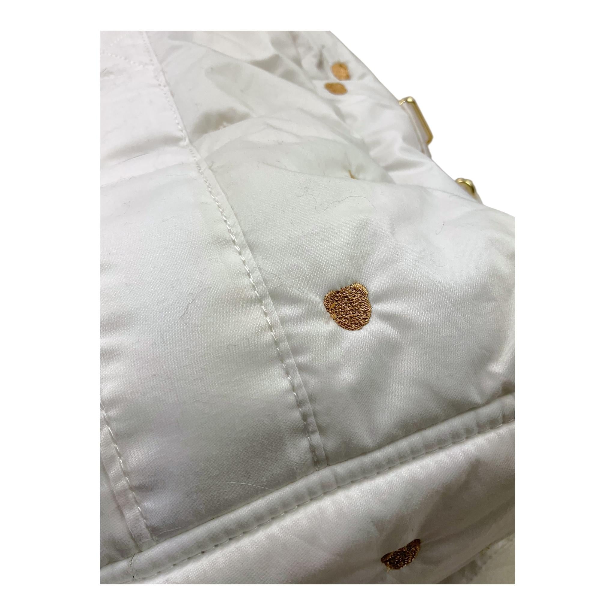 borsa premaman tinta unita con stampa MMX059 BIANCO MOSCHINO 