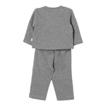 IL GUFO completo 2 pezzi felpa-pantalone tinta unita Grigio per Neonata A24DP500M0100 GRIGIO IL GUFO 