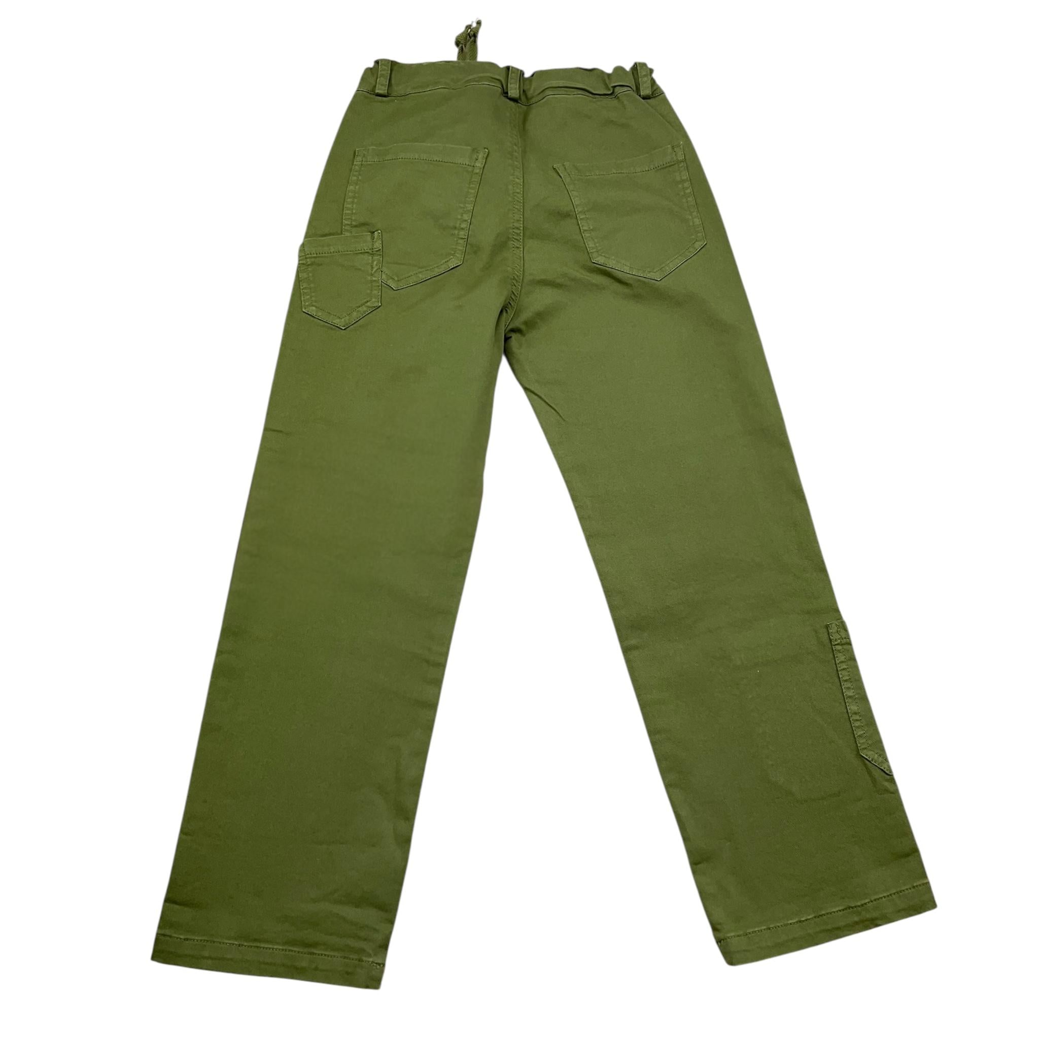 Zhoe & Tobiah Pantalone Tinta Unita con Elastico In Vita per Bambino J&P12M VERDE ZHOE & TOBIAH 