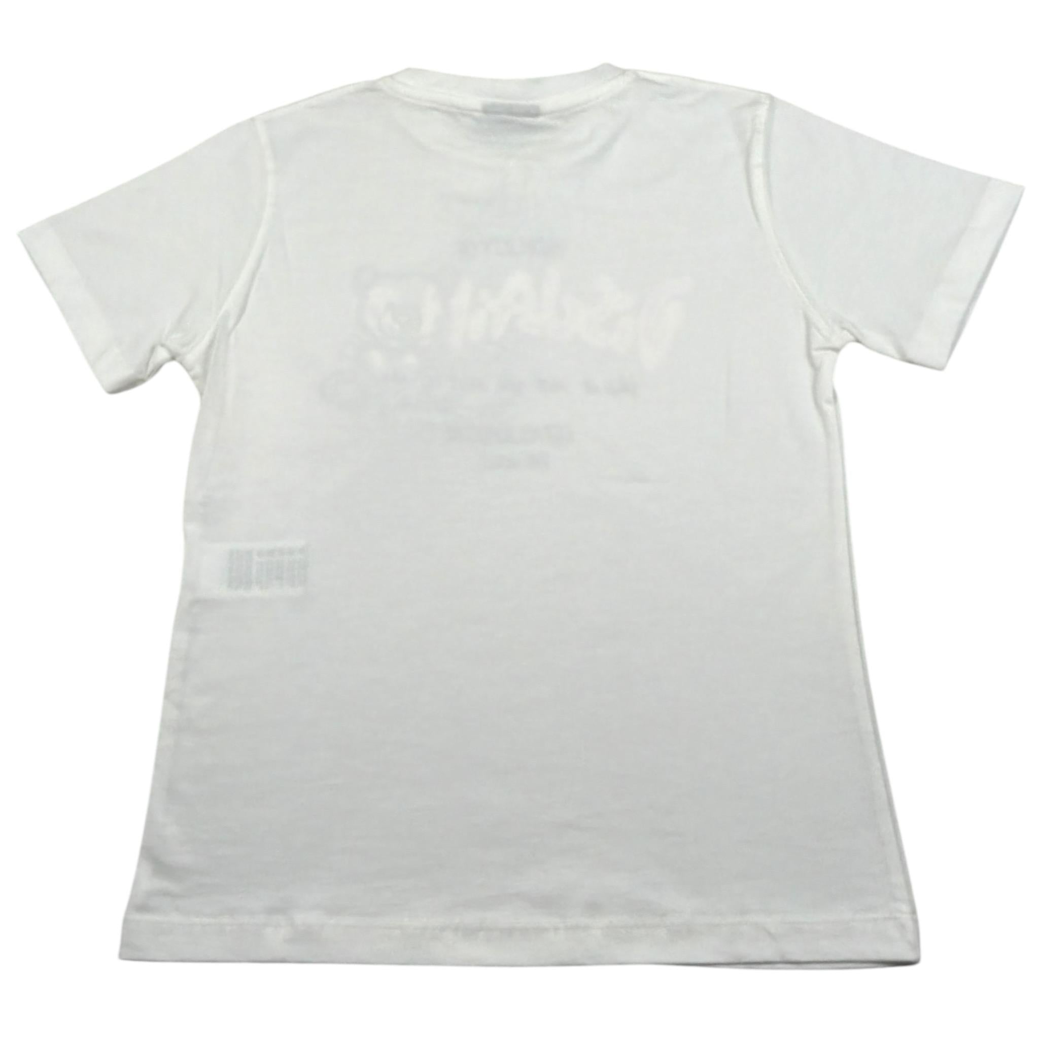 Disclaimer T-Shirt Girocollo tinta unita con Stampa Bianco per Bambina 23IDK53979 BIANCO DISCLAIMER 