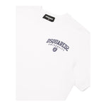 DSQUARED2 t-shirt girocollo tinta unita con stampa Bianco per Bambino DQ2470 BIANCO DSQUARED2 