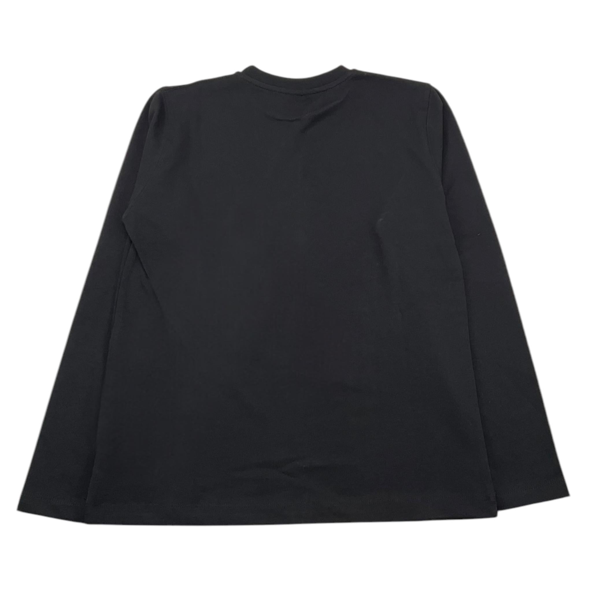 DISCLAIMER shirt girocollo tinta unita con stampa logo Nero per Bambino 24IDK58249 NERO DISCLAIMER 