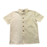 Pype Solid Color Shirt Half Sleeve Beige For Boys