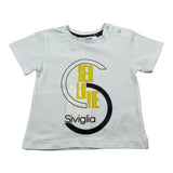 Siviglia T-Shirt Girocollo Tinta Unita con Stampa per Neonato SVNTS17289 BIANCO SIVIGLIA 