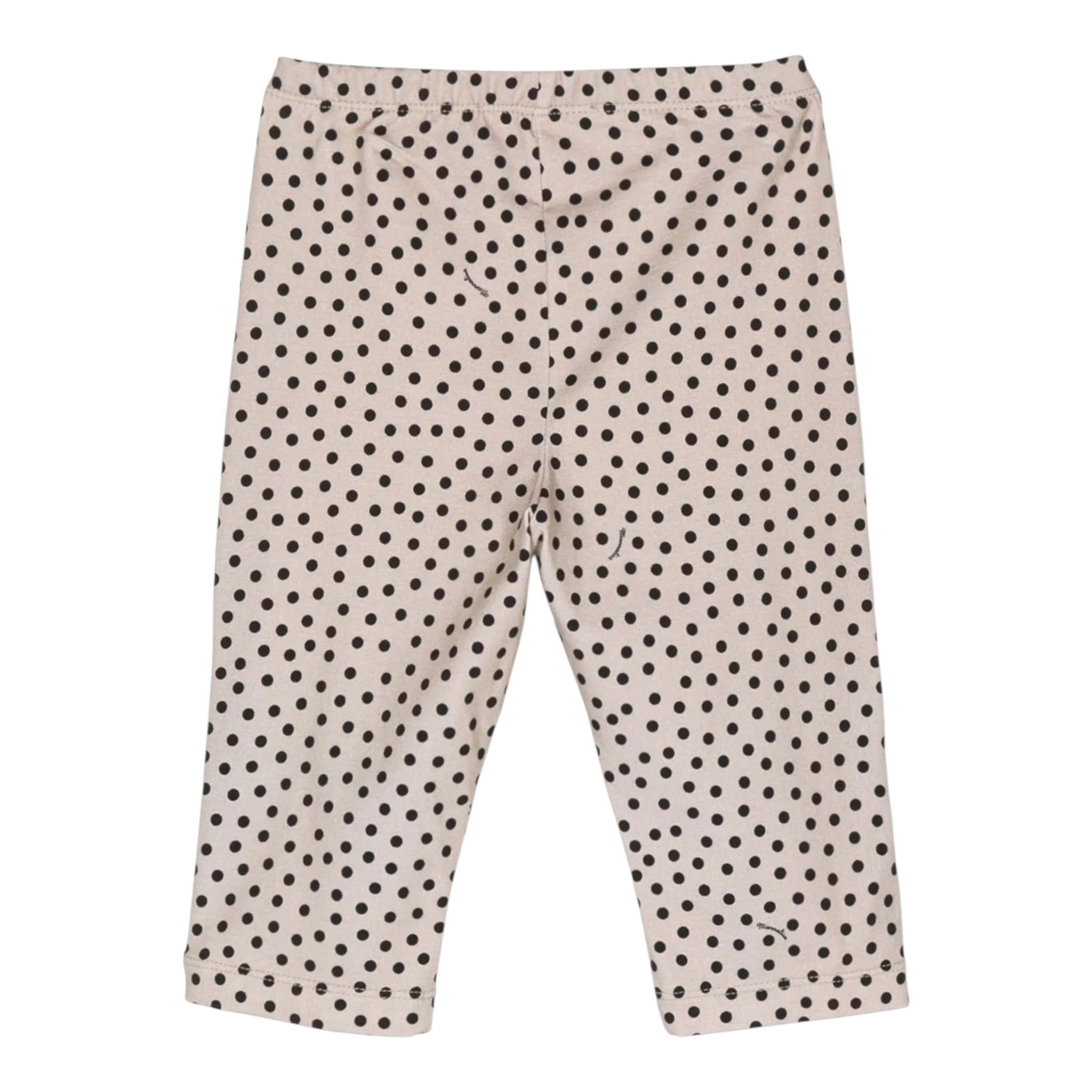 Monnalisa Leggins Tinta Unita Fantasia Pois per Bambina 11A410 BEIGE MONNALISA 