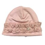 NINNAOH cappello tinta unita con applicazione Rosa per Neonata I2416 ROSA NINNAOH 