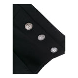 Balmain Bermuda Solid Color With Buttons Black For Boys