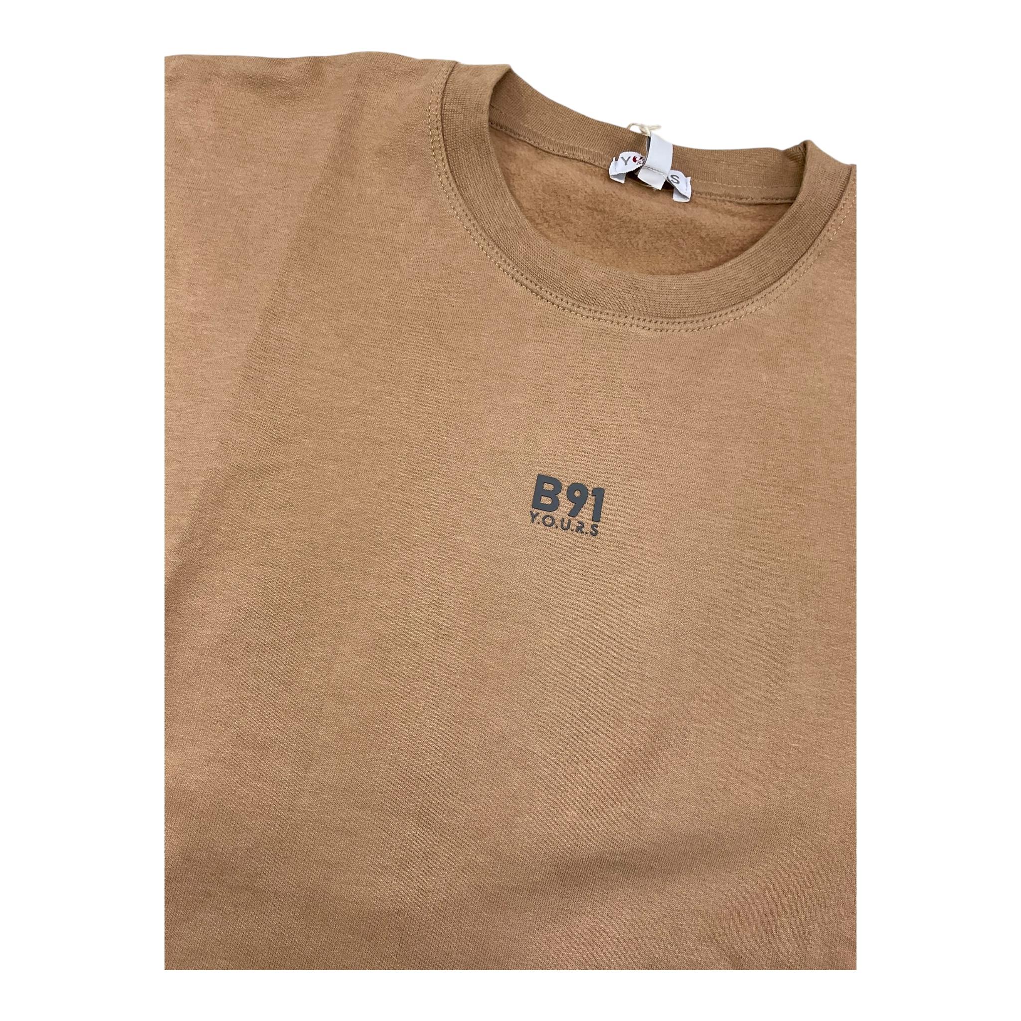 YOURS felpa chiusa girocollo tinta unita Biscotto per Bambino BY1482 BISCOTTO YOURS 