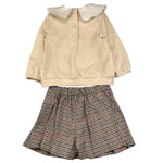BARCELLINO completo 2 pezzi camicia-shrt Panna per Neonata 115708 PANNA BARCELLINO 