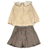 BARCELLINO completo 2 pezzi camicia-shrt Panna per Neonata 115708 PANNA BARCELLINO 