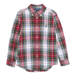 RALPH LAUREN camicia tricolore tinta unita con fantasia a righe Rosso per Bambino 323952201002 ROSSO RALPH LAUREN 
