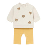 MAYORAL completo bicolore felpa-leggins con stampa Giallo per Neonata 2786 GIALLO MAYORAL 