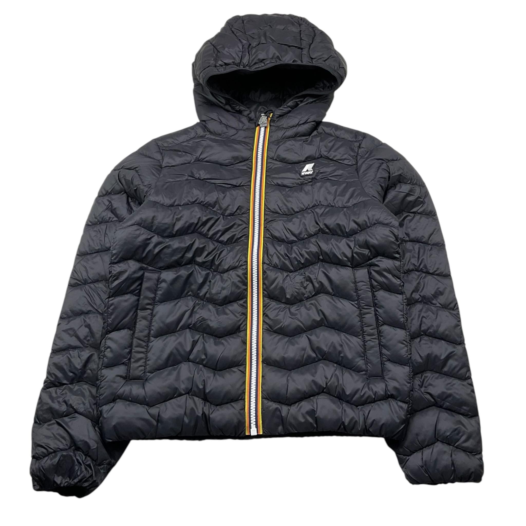 K-WAY giubbino tinta unita con cappuccio Nero per Bambino K6116FW NERO K-WAY 