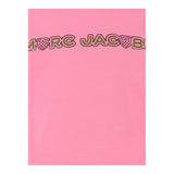 Marc Jacobs T-Shirt Girocollo Tinta Unita con Stampa per Bambina W60280 ROSA MARC JACOBS 