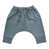 Teddy E Minou Plain Trousers With Elastic Waist Light Blue For Newborn