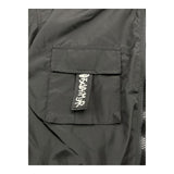 Disclaimer Black Solid Color Zip Up Hoodie For Girls