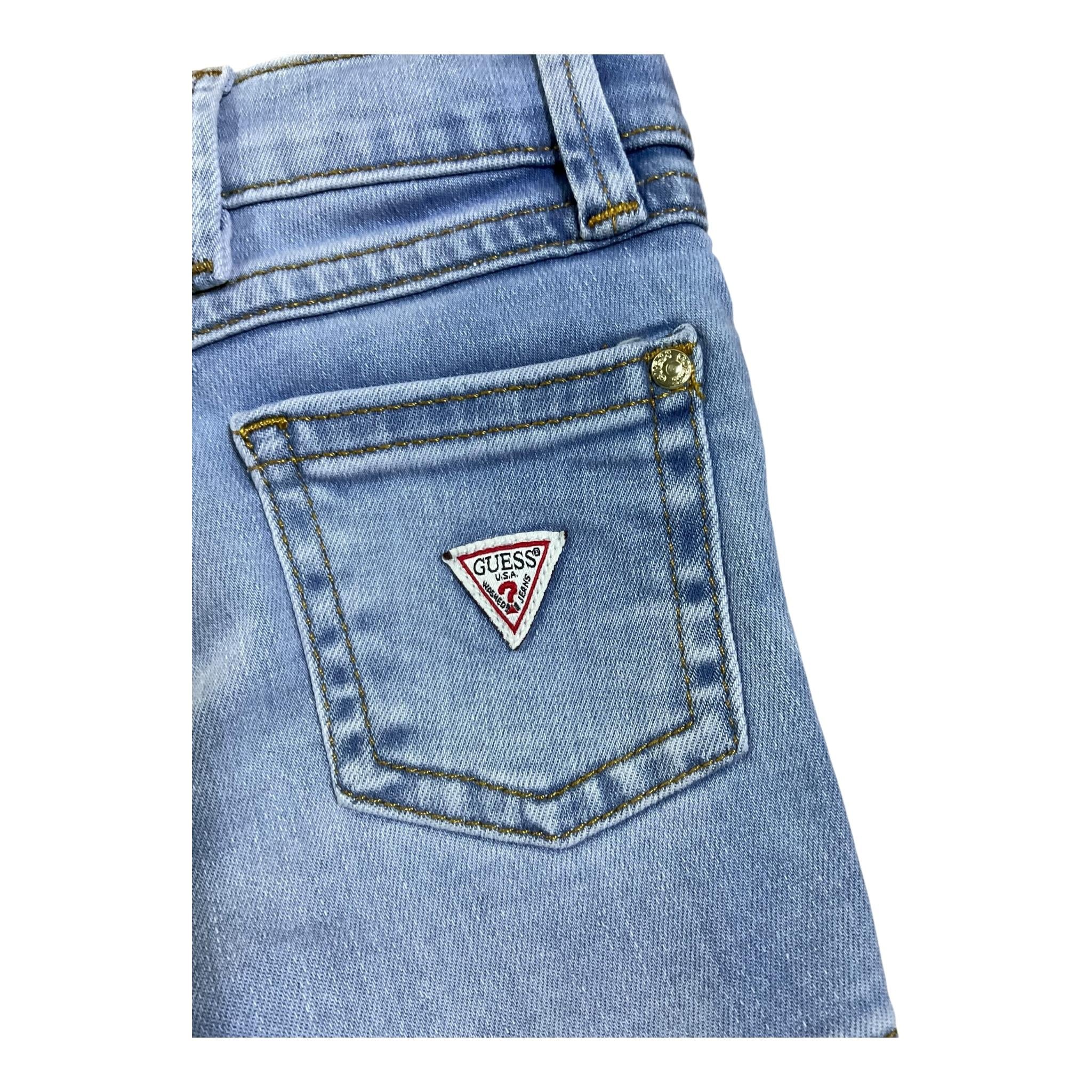 Guess Shorts Tinta Unita In Denim per Neonato K4RD09D4CA0 AZZURRO GUESS 