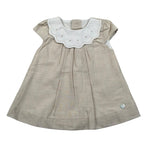 Paz Rodriguez Set Abito Mezza Manica-Coulotte Tinta Unita per Neonata 004152719X BEIGE PAZ RODRIGUEZ 