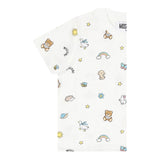Moschino T-Shirt Girocollo Tinta Unita con Stampe per Neonato MOM047 BIANCO MOSCHINO 