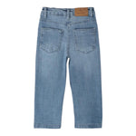 SARABANDA jeans tinta unita con girovita regolabile Azzurro per Bambina A0455 AZZURRO SARABANDA 