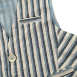 Manuel & Frank Gilet Tinta Unita con Fantasia A Righe per Neonato MF5271L BIANCO MANUEL & FRANK 