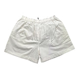 Cecyle Solid Color Denim Shorts With Elastic Waist White For Girls