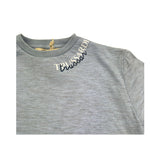 Trussardi T-Shirt Girocollo Tinta Unita con Logo per Bambino TGP26033TS AZZURRO TRUSSARDI 
