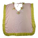 Selini Action Plain Loose Fit Shirt With Pink Appliques For Girls