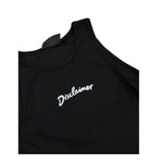 Disclaimer Abito Giromanica Tinta Unita con Logo per Bambina 25EDK58548 NERO DISCLAIMER 