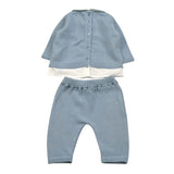 Le Coconne Completo 2 Pezzi Maglia-Pantalone per Neonato LCN2566 AZZURRO LE COCONNE 