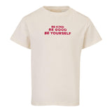 DOU DOU t-shirt girocollo tinta unita cn stampa in contrasto Panna per Bambino DV8P41 PANNA DOU DOU 