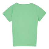 Liu Jo T-Shirt Girocollo Tinta Unita con Logo per Bambina GA5116X VERDE LIU JO 