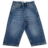 Costumein Jeans Solid Color With Adjustable Waistband Blue For Boys