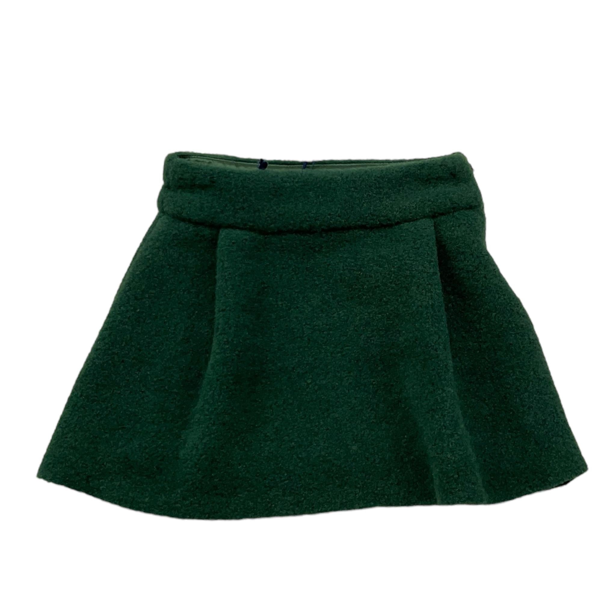 PICCOLA LUDO gonna tinta unita Verde per Bambina BS9WB028 VERDE PICCOLA LUDO 